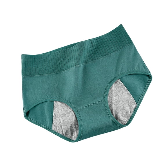 Yyeselk Pelvic Floor Support Leakproof Underwear for Women Incontinence Briefs High Waisted Soft Stretch Panties Army Green L