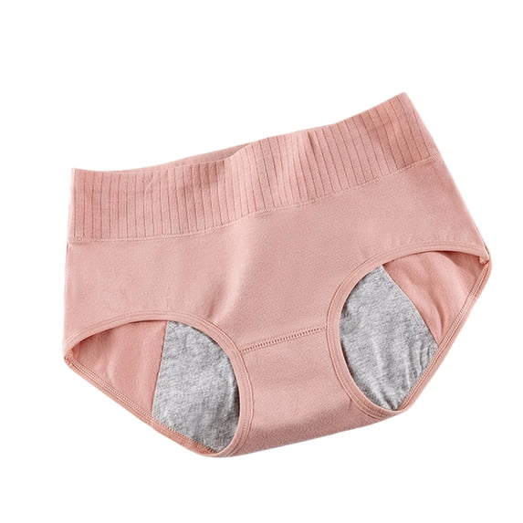 Yyeselk Pelvic Floor Support Leakproof Underwear for Women Incontinence Briefs High Waisted Soft Stretch Panties Pink XL