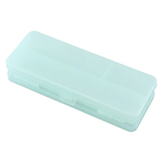 Egnmcr Plastic Pencil Box Large Capacity Pencil Boxes Clear Boxes with Snap-tight Lid Design and Stylish Office Supplies Storage Organizer Box - Back