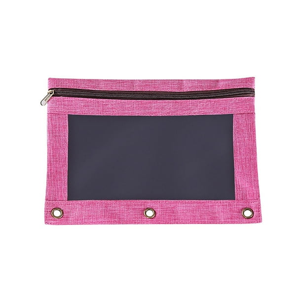 Yyeselk Pencil Pouch for 3 Ring Binder, Binder Pencil Pouch with Smooth