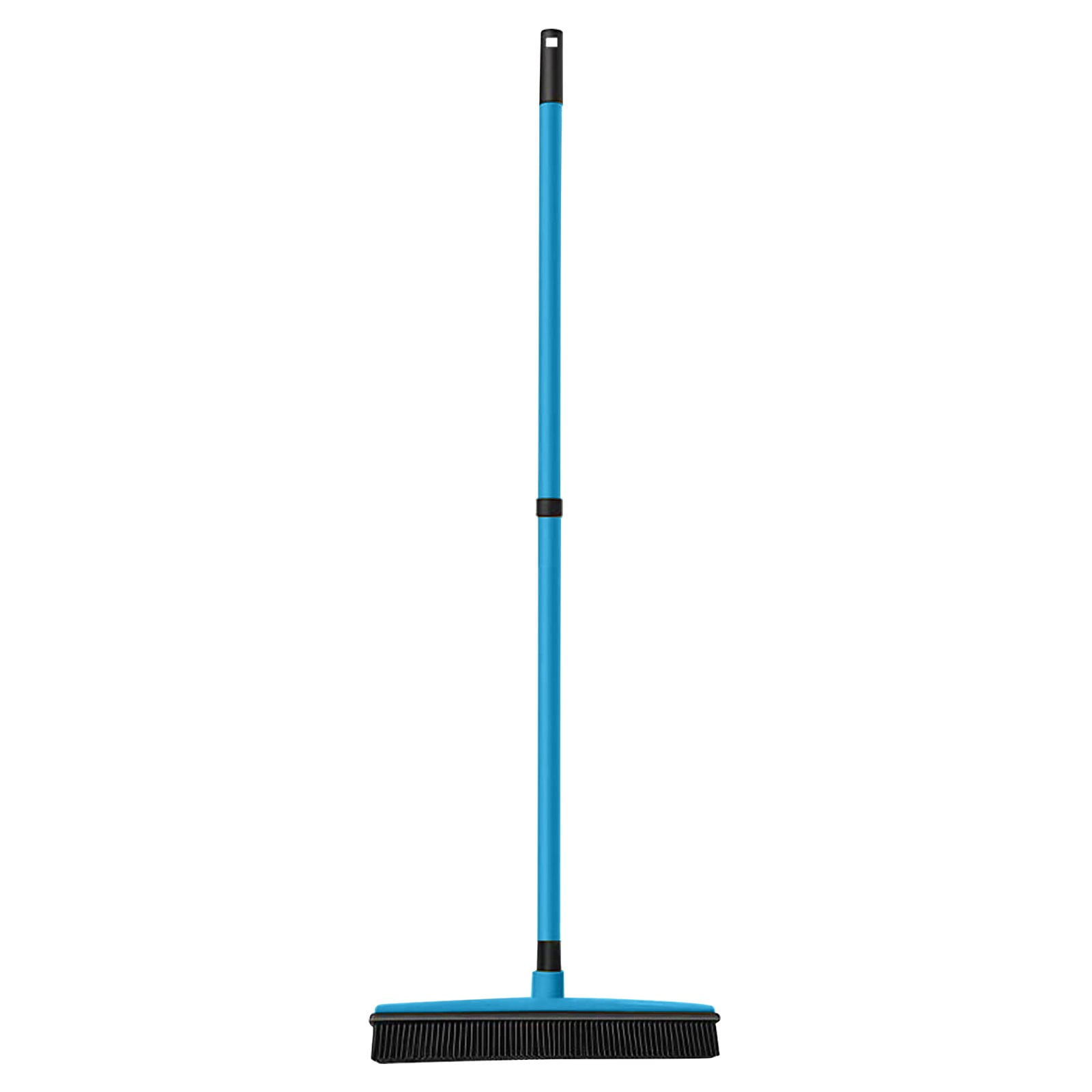 KeFanta Rubber Floor Brushes, Artificial Grass Cleaner Brush with 150 cm Long Handle,Indoor Broom with Squeegee Edge for Carpet Pet Hair Sweeping,Push