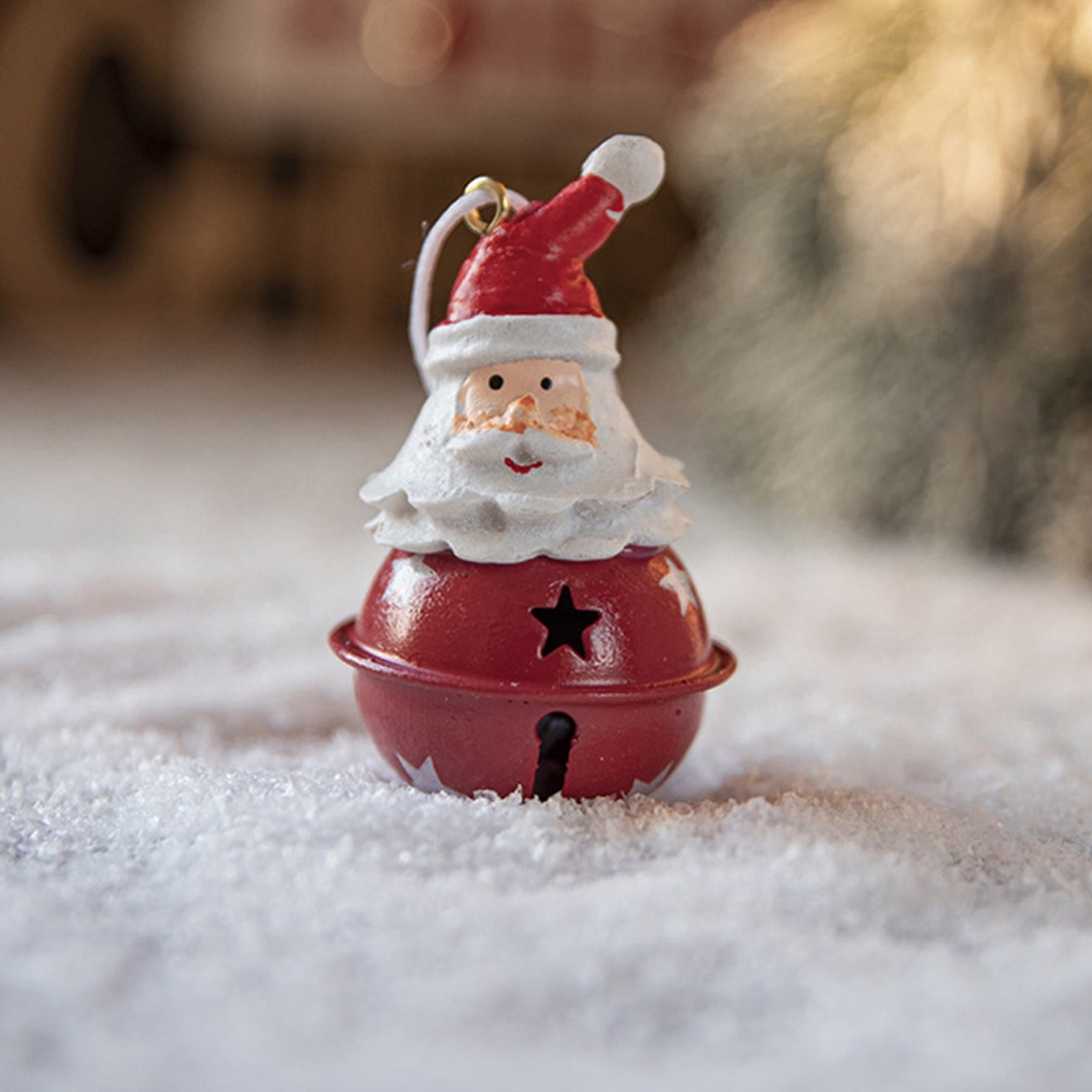 Yyeselk Rustic Christmas Tree Ornaments Metal Bell Christmas Hanging