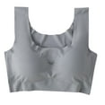 thumbnail image 1 of Yyeselk Seamless Sports Bra for Women Comfort Wireless Full Coverage Workout Training Bras Breathable Daily Back Smooth T-Shirt Bra Yoga Bra Dark Gray S, 1 of 3