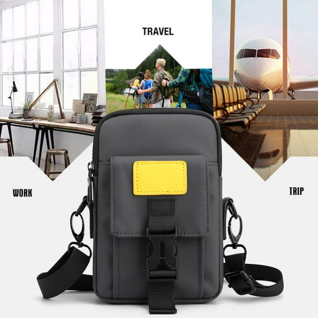 Yyeselk Small Crossbody Bag for Men, Mini Messenger Bag Shoulder Bag