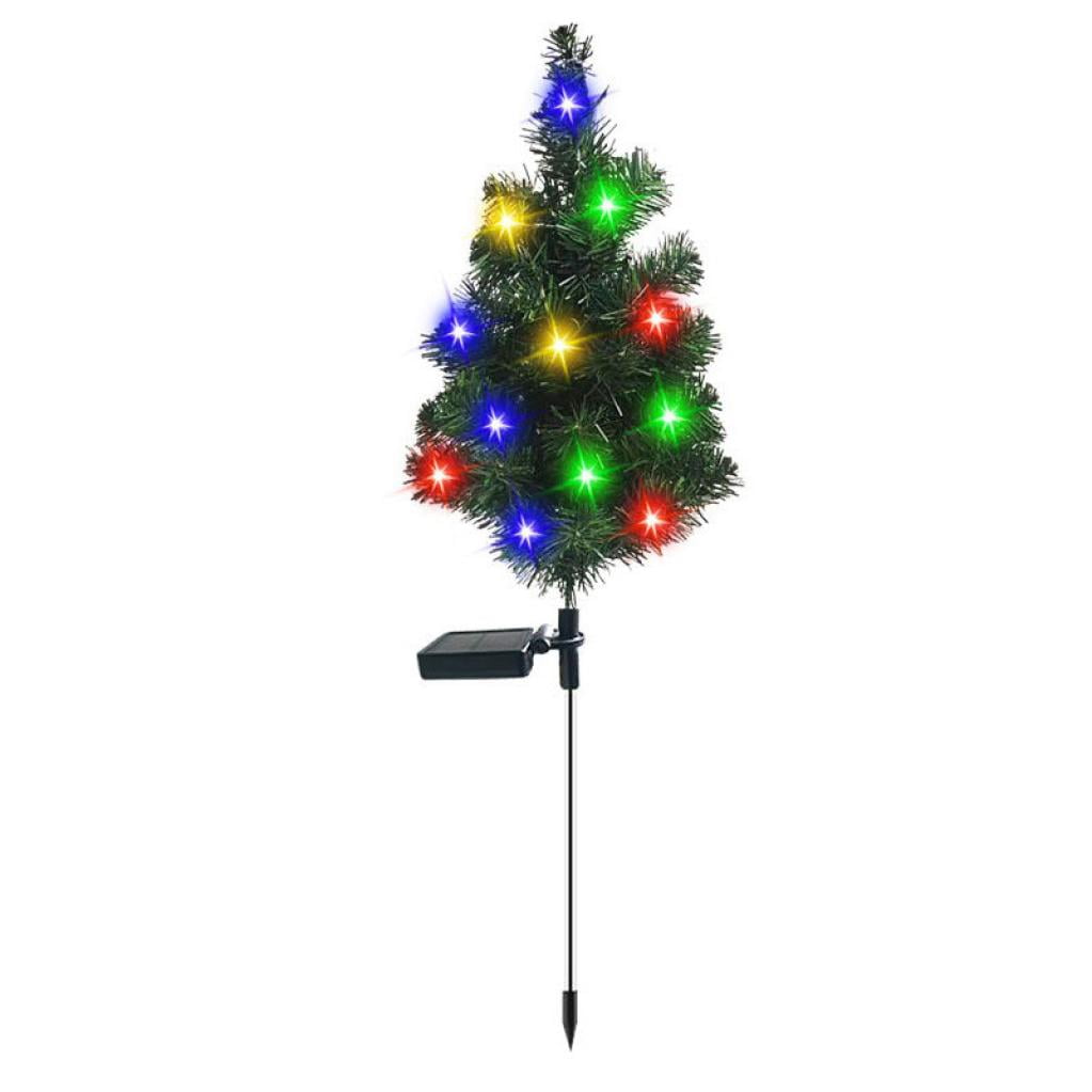 Yyeselk Solar Christmas Trees for Outside Decorations Outdoor