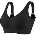 thumbnail image 1 of Yyeselk Sports Bras for Women Wireless Full Coverage Bra High Impact Workout Yoga Bra Seamless Breathable Daily Bras Black XXL, 1 of 3