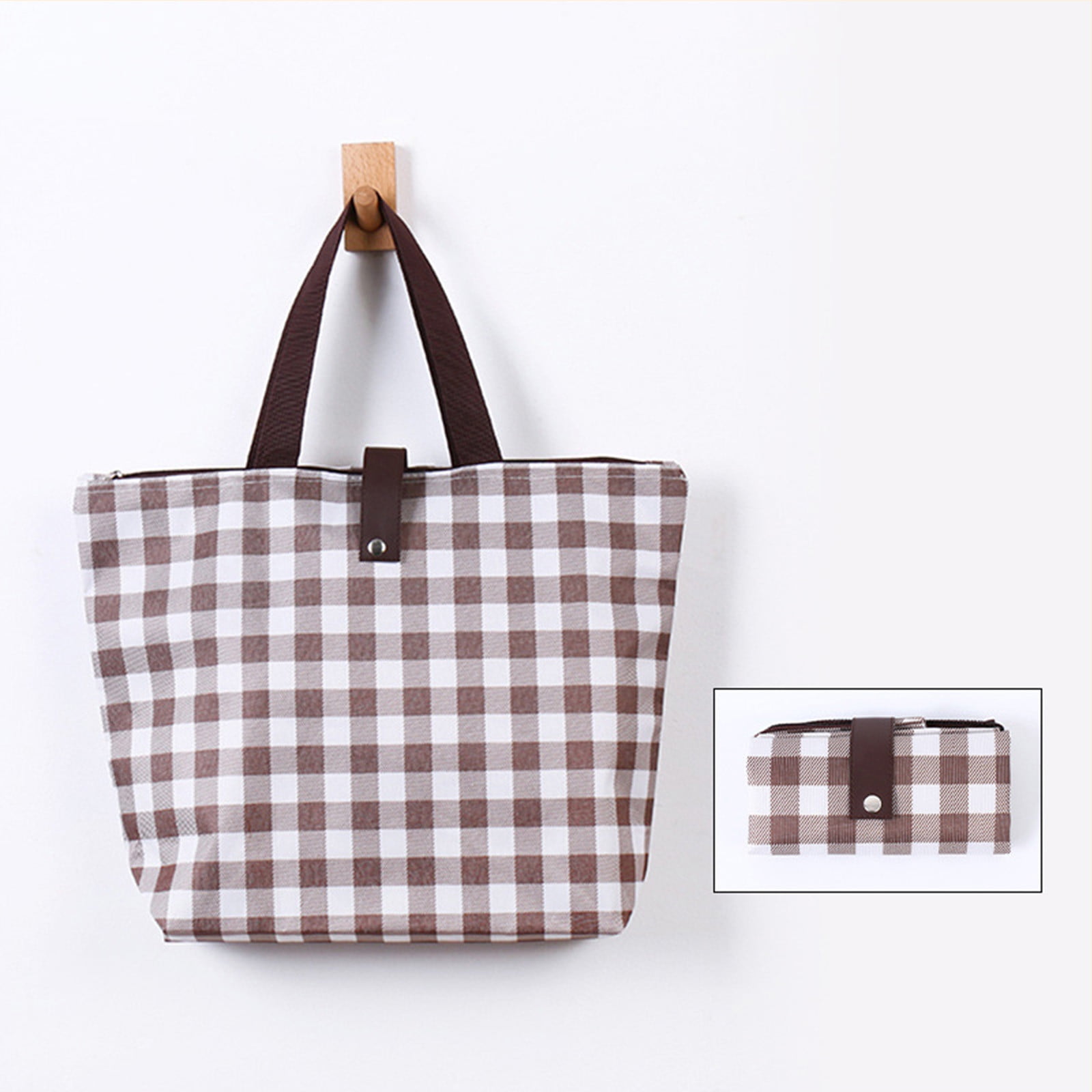 Large utility hotsell tote going gingham