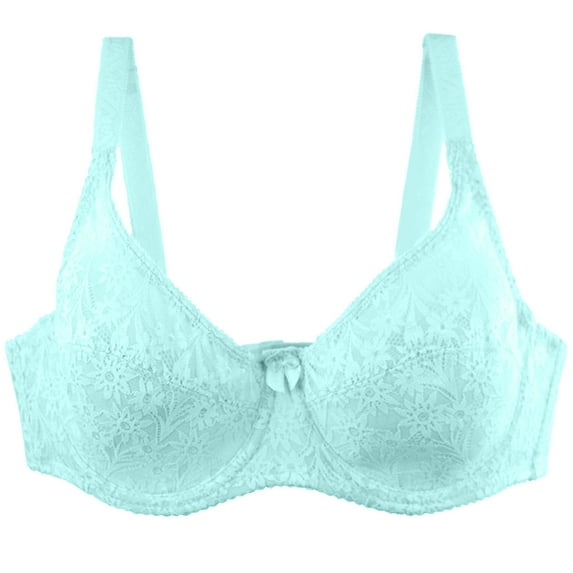Yyeselk Wireless Bras for Women No Underwire Comfort Sexy Lace Bra Wirefree Adjustable Straps Bra Lift Breathable Everyday Bra Green XXXXL
