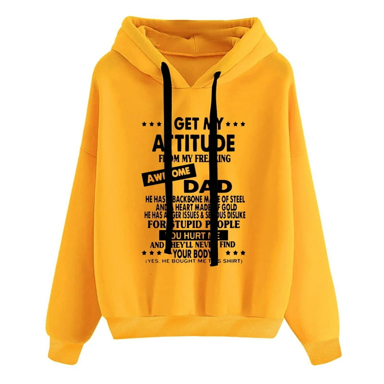 Casual Loose Letter Print Long Sleeve Hoodies Casual Loose Letter Print Long Sleeve Hoodies
