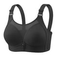 thumbnail image 1 of Yyeselk Women's No Underwire Bras Wireless Full Coverage Bra Plus Size Push Up Comfort Everyday Bra Sports Bras Black XXXL, 1 of 8