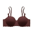 thumbnail image 1 of Yyeselk Women's Seamless Push Up Bras No Underwire Detachable Straps Sexy Lift Up Bra Comfort Wireless High Support Full Coverage Bra Purple L, 1 of 6