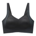 thumbnail image 1 of Yyeselk Women's Wireless Bra Push Up Seamless Lifting Bras Anti-Sagging Comfort Push up Bra Plus Size Bra for Older Women Black L, 1 of 6
