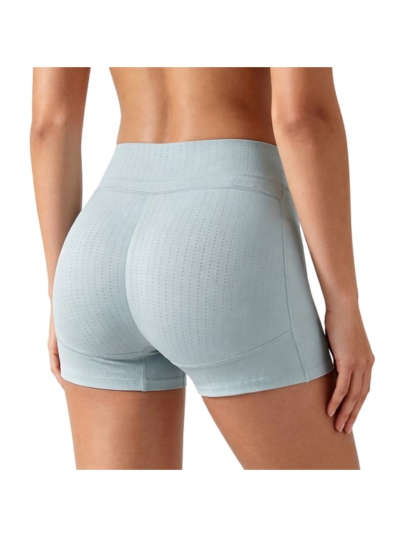 Womens Butt Lifter Panty Shapewear Hip Enhancer Underwear Mid Rise Stretch Boyshorts Light Blue M