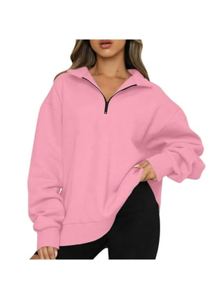 Pink quarter zip jacket sales