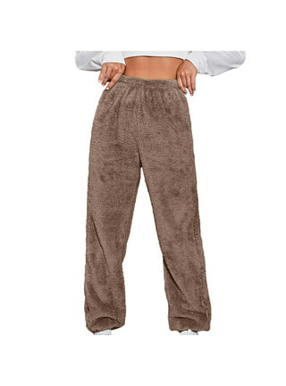 MACHLAB Women's Winter Warm Track Pants Thermal Fleece Jogger Pants Sherpa  Lined Athletic Sweatpants
