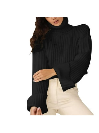 Bell sleeve deals turtleneck sweater