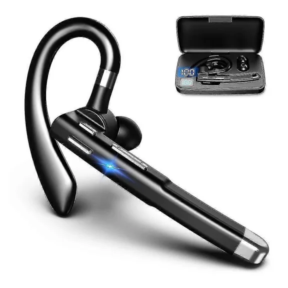 Yyk-520 Bluetooth Headset For Cell Phone, V5.1 Bluetooth Wireless Earpiece Headset With Cvc 8.1 Noise Canceling Microphone For Driving/business/office