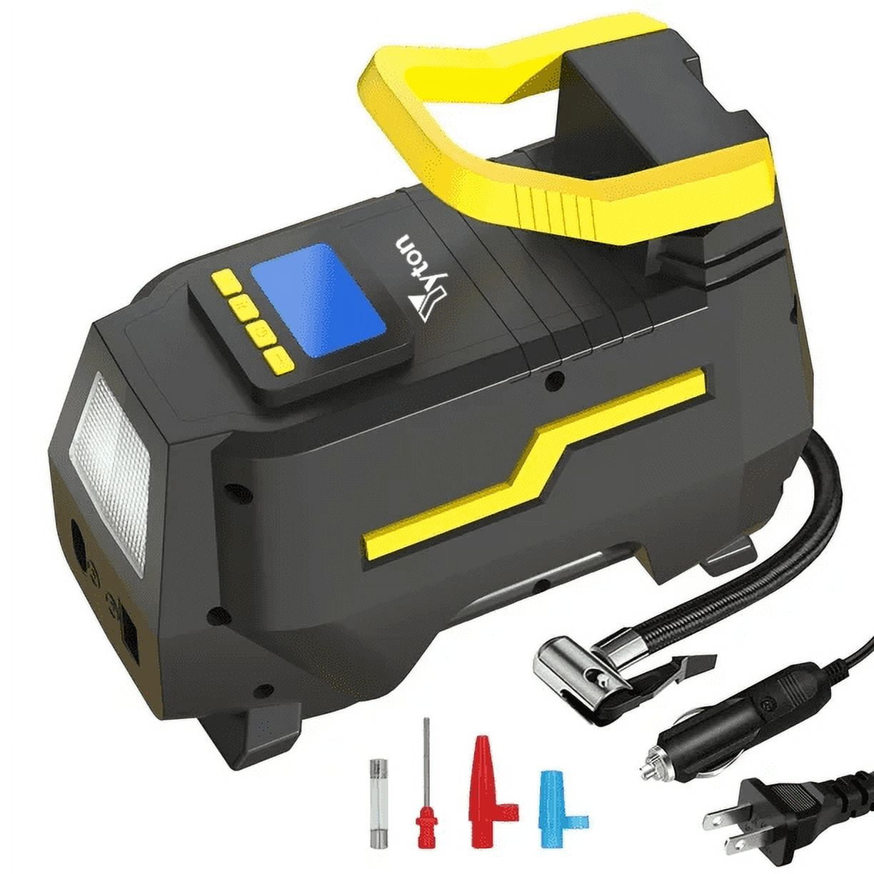 https://i5.walmartimages.com/seo/Yyton-AC-DC-2-in-1-Tire-Inflator-Portable-Air-Compressor-Air-Pump-for-Car-Tires-up-to-150-PSI-w-Auto-Shut-off-Function_1444984b-bce9-44c8-9d4b-69a09c0e5294.3e55ce72587a71fb6be5381da6f5659e.jpeg