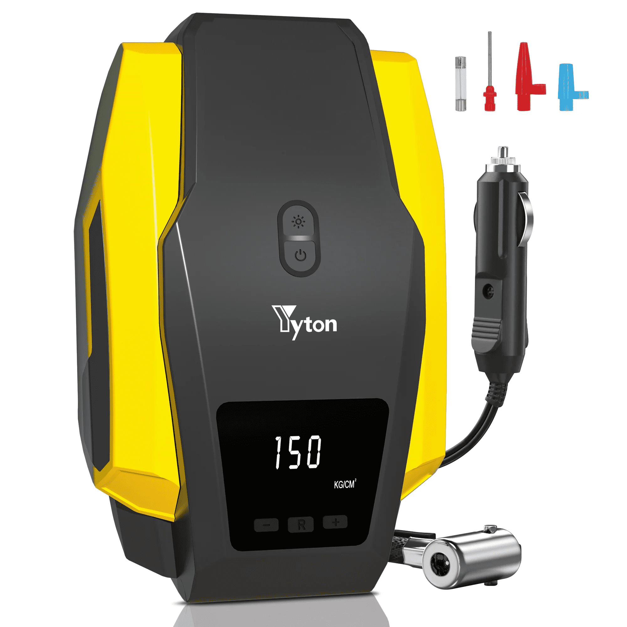 VacLife Tire Inflator Portable Air Compressor - Air Pump for Car Tires (up  to 50 PSI), 12V DC Tire Pump for Bikes (up to 150 PSI) w/LED Light, Digital