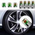 thumbnail image 1 of Yyuenw 4-Pack Tire Pressure Monitor , 2.4 bar / 36 PSI Pressure Monitoring Cap with Tri-Color Warning Light Suitable for Cars, Trucks, and SUVs(Copper Core), 1 of 6