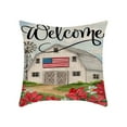 thumbnail image 1 of Clearance Under $5!Yyuenw 4Th of July Decorations Patriotic Pillow Covers 18X18 America Flag Double Sides Print Cushion Cover for Bed Sofa Cartoons Tetragonum Couch Pillow Cover, 1 of 5
