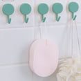 thumbnail image 1 of Yyuenw 5-Pack Adhesive Wall Hooks,Walls No Damage,Strong Adhesive 360 Rotation,for Bathrooms for Inside Shower for Hanging Loofah,Clothes,Robes, 1 of 5
