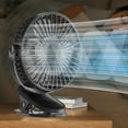 thumbnail image 1 of Up to 65 off!Yyuenw 5 Speeds Clip on Fan Rechargeable - Mini USB Portable Desk Fan with Clip, LED Display Powerful Silent Table Fan, 720°Flexible Rotation for Bed, Home, Stroller, Sport, Camping, 1 of 5