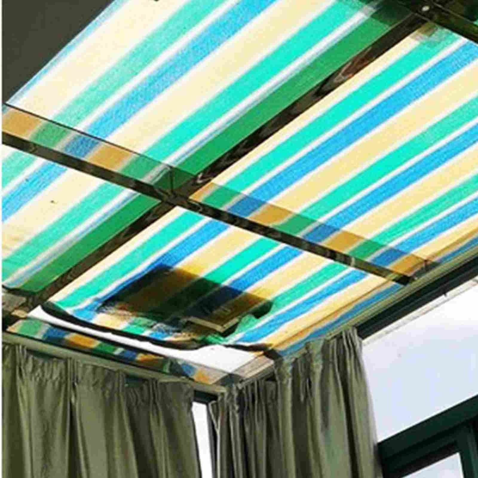 Up to 65 off!Yyuenw 90% Garden Shade Cloth with Grommets, 6.6x9.8Ft Colored Stripe Sun Shade Sails Canopy, Sun Shade Sail Canopy with Grommets 90% Shading Rate Breathable
