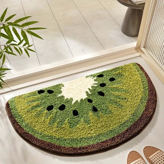 Yyuenw Bath Rug, Fruit Bath Mat Lovely Bathroom Carpet Especially Absorbent Very Soft And Dry Fast In Children's Room Bathroom Or Other Room, Home Decor