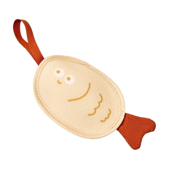Yyuenw Bath Sponges for Shower, Cute Fish-Shaped Double-Sided Bubble Net Bag, Perfect for Bathing and Cleaning