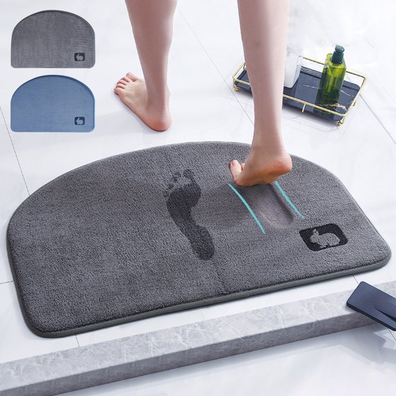 Yyuenw Bathroom Rugs, Dry Bathroom Entrance Mat Non Slip Shower Rug Water Absorbent Floor Mat For Home Solid Color Great For Toilet Washroom, Home Decor