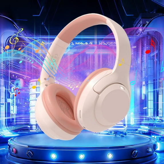 Yyuenw Bluetooth Headphones, Bluetooth Wireless Over Ear Headphones With Microphone Stereo Foldable Lightweight Headphones For For Home Office Mobile Phones PCs And More