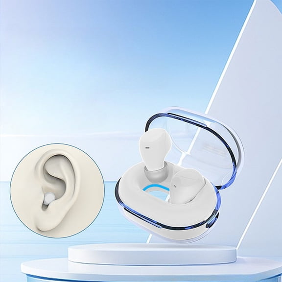 Yyuenw Bluetooth Headphones, Wireless Mini Spacecraft Low Delay Noise Reduction Bluetooth Earphones