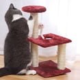thumbnail image 1 of Yyuenw Cat Scratching Post 15 inch Small Cat Tree With Sisal Scratching Pole, Heavy Duty and Thicker Cat Scratching Post Sisal Rope with Hanging Ball and Mice Scratching Post for Indoor Cats and Adult, 1 of 5