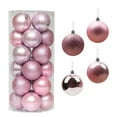 thumbnail image 1 of Clearance Under $5!Yyuenw Christmas Decorative Ball Electroplated Plastic Ball 6CM24pcs Barrel Christmas Ball Shopping Mall Ceiling Christmas Tree Pendant Hanging Ball Christmas Decorations, 1 of 1