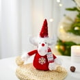 thumbnail image 1 of Yyuenw Christmas Red Festival Theme Collectible Doll Gnome Reindeer Snowman Fabric Dolls Home Office Shop Desktop Decor Xmas Party Gift, 1 of 3