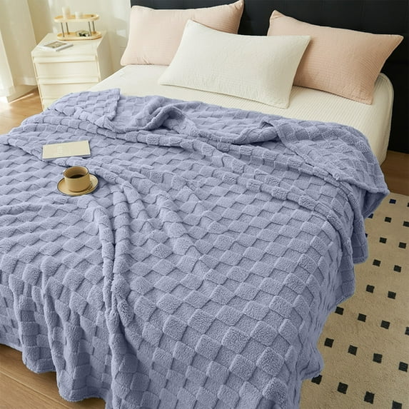 Yyuenw Cotton Bed Blanket Soft Muslin Boho Bedding Lightweight Breathable Twin Blanket All Season Gauze Blanket Comfortable Machine Washable Blanket,Christmas Gift for home