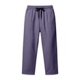 thumbnail image 1 of Dvprdro Cotton Plus Size Sweatpants for Men Open Bottom Elastic Waist Casual Athletic Pants Drawstring Breathable Loose Fit Joggers with Pockets, 1 of 6