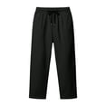 thumbnail image 1 of Dvprdro Cotton Plus Size Sweatpants for Men Open Bottom Elastic Waist Casual Athletic Pants Drawstring Breathable Loose Fit Joggers with Pockets, 1 of 6