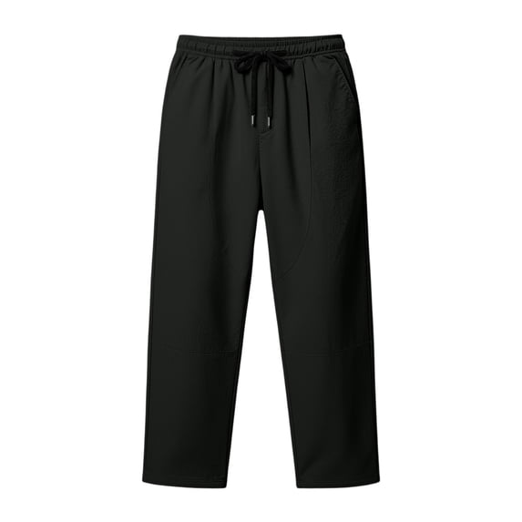 Dvprdro Cotton Plus Size Sweatpants for Men Open Bottom Elastic Waist Casual Athletic Pants Drawstring Breathable Loose Fit Joggers with Pockets