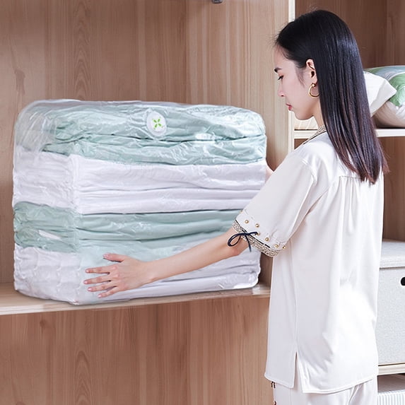 Clearance Under $5!Yyuenw Cube Vacuum Storage Bags(19x27x12 inches), Vacuum Compression Space Saving Storage Bags for Bedding, Clothing, Comforters, Blankets