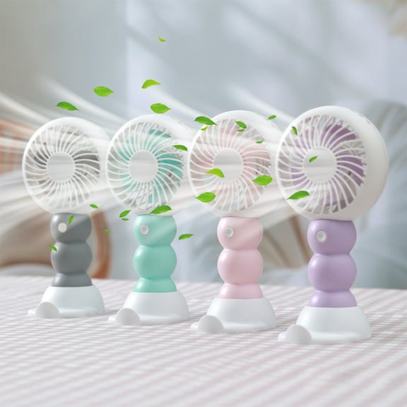 Clearance Under $5!Yyuenw Cute Mini Handheld Fan, USB Desk Fan Battery Operated Fan, Makeup Eyelash Dryer Airflow Summer Birthday Party Gifts For Home Office Hiking Travel Camping
