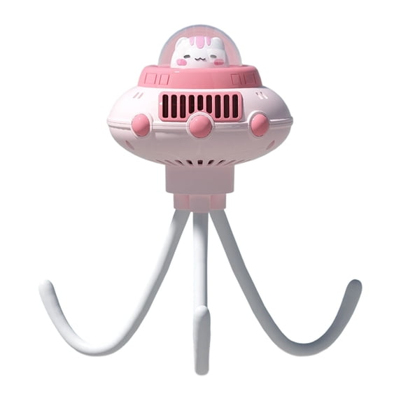 Yyuenw Desktop Fan, Space-Themed Bladeless Fan, 3-Speed Settings, Ideal for Office and Home, Gift for Boys and Girls
