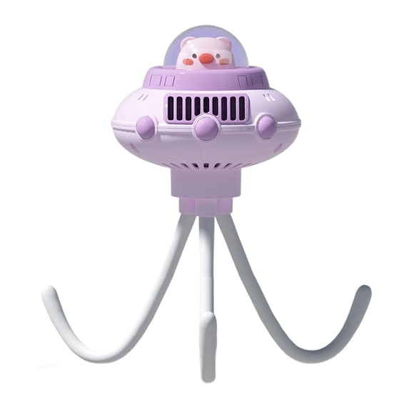 Yyuenw Desktop Fan, Space-Themed Bladeless Fan, 3-Speed Settings, Ideal for Office and Home, Gift for Boys and Girls