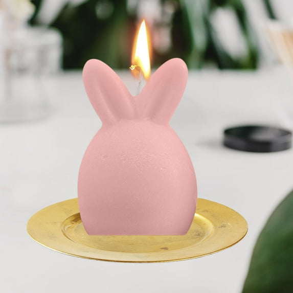 Clearance Under $5!Yyuenw Easter Bunny Shaped Soy Candles Scented Candles Spring Bunny Tealight Candles Home Decor Bunny Candle Handmade Wax Candle for Bedroom Bathroom Party