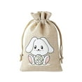 thumbnail image 1 of Yyuenw Easter Burlap Bag Easter Burlap Bags with Drawstrings Bunny Rabbit Linen Pouches Sacks with Ribbon Party Favor Bag for Birthday Treats Goodie, 1 of 5