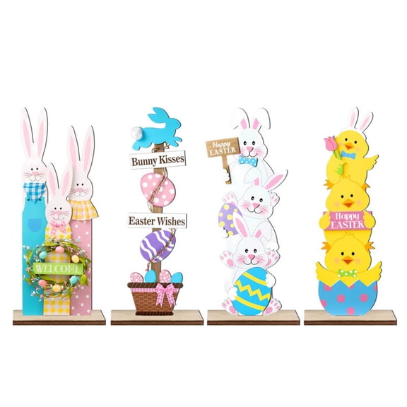 Yyuenw Easter Decorations, Easter Rabbits Egg Chick Party Decoration Arrangement Venue Layout Ornaments, Easter Decor