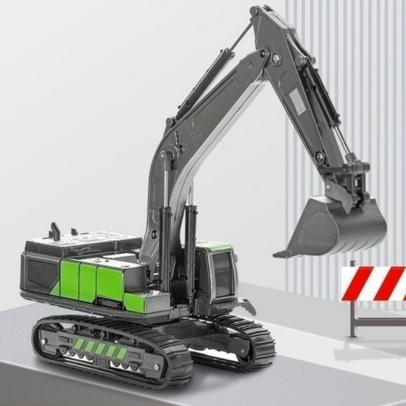 Yyuenw Excavator Toy for Kids, Construction Vehicle Digger for 2 3 4 5 6 Year Old Boys Toddlers Diecast Digger Car Heavy Duty Alloy Toys for Kids