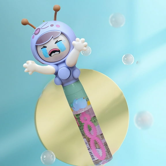 Yyuenw Fairy Party Favors Bubble Wand, Cute Fairy Bubble Sticks with Bubble Solution for Holiday Birthday Party Favors, Classroom Prizes, Outdoor Activity