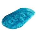 thumbnail image 1 of Yyuenw Faux Fur Rug Solid Color Small Area Rugs Fluffy Sheepskin Fur Rug Oval Carpet Machine Washable Shag Rug, Nursery Throw Rugs for Bed, Living, Kids Room,Christmas Gift for home, 1 of 5